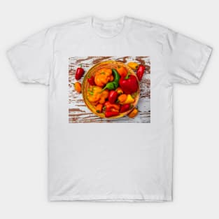 Basket Full Of Sweet Peppers T-Shirt